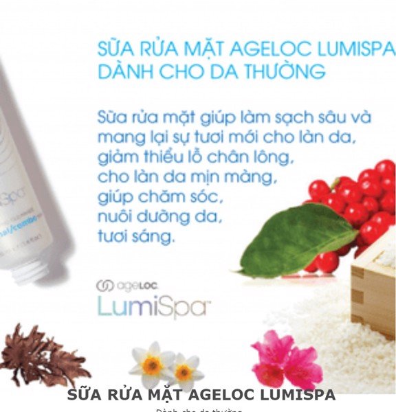 Sữa rửa mặt tinh chất Colagen Lumispa cho da thường