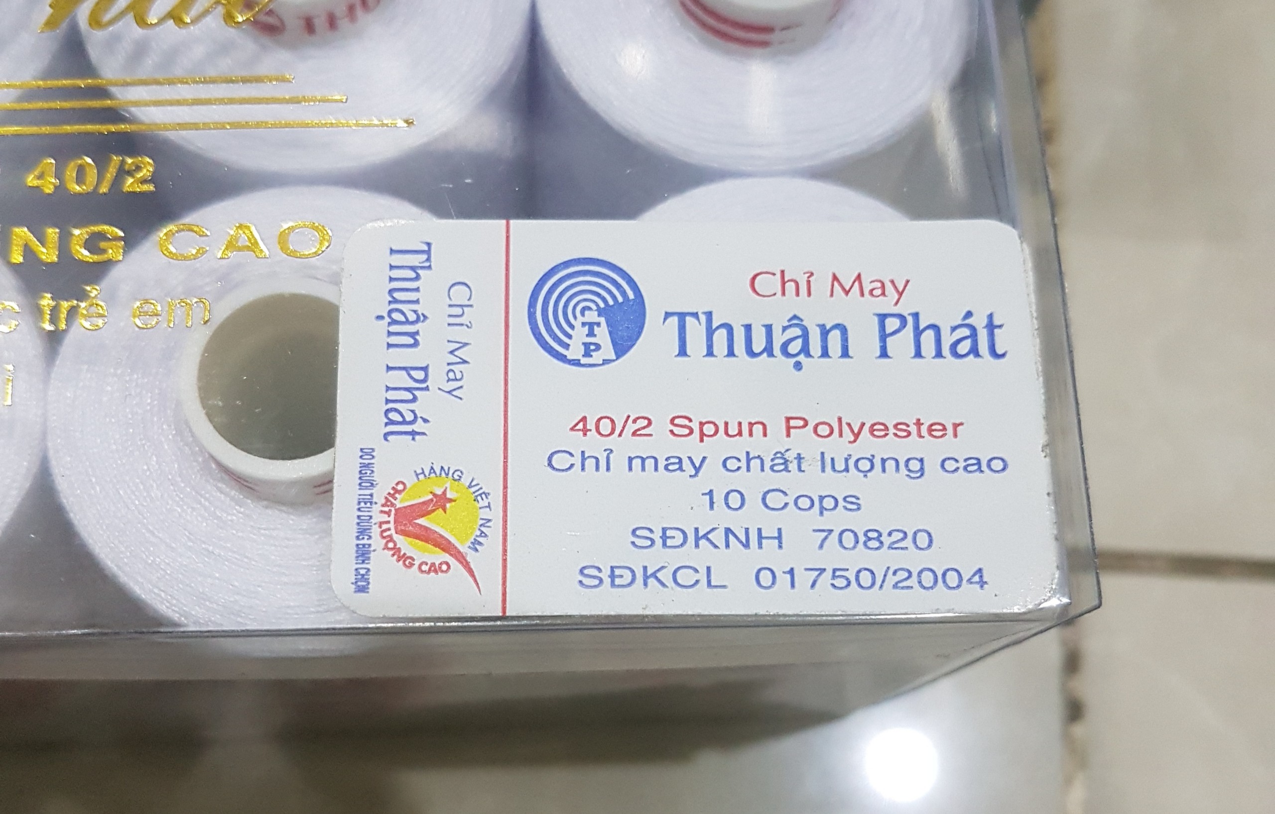 lốc 10 cuộn chỉ may Thuận Phát chất lượng