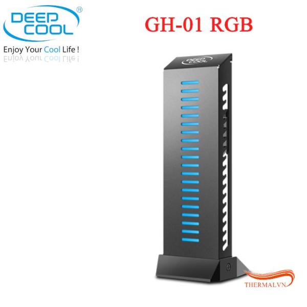 Giá đỡ vga led DeepCool GH-01 RGB - Thiết kế chắc chắn giúp VGA không cong vênh, hiệu ứng RGB 16.7 triệu màu