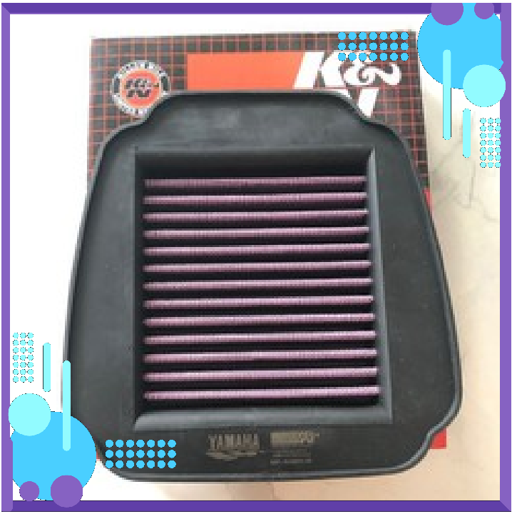 Lọc gió ex150 K&N xe độ-rin đều dùng đc (vệ sinh được)