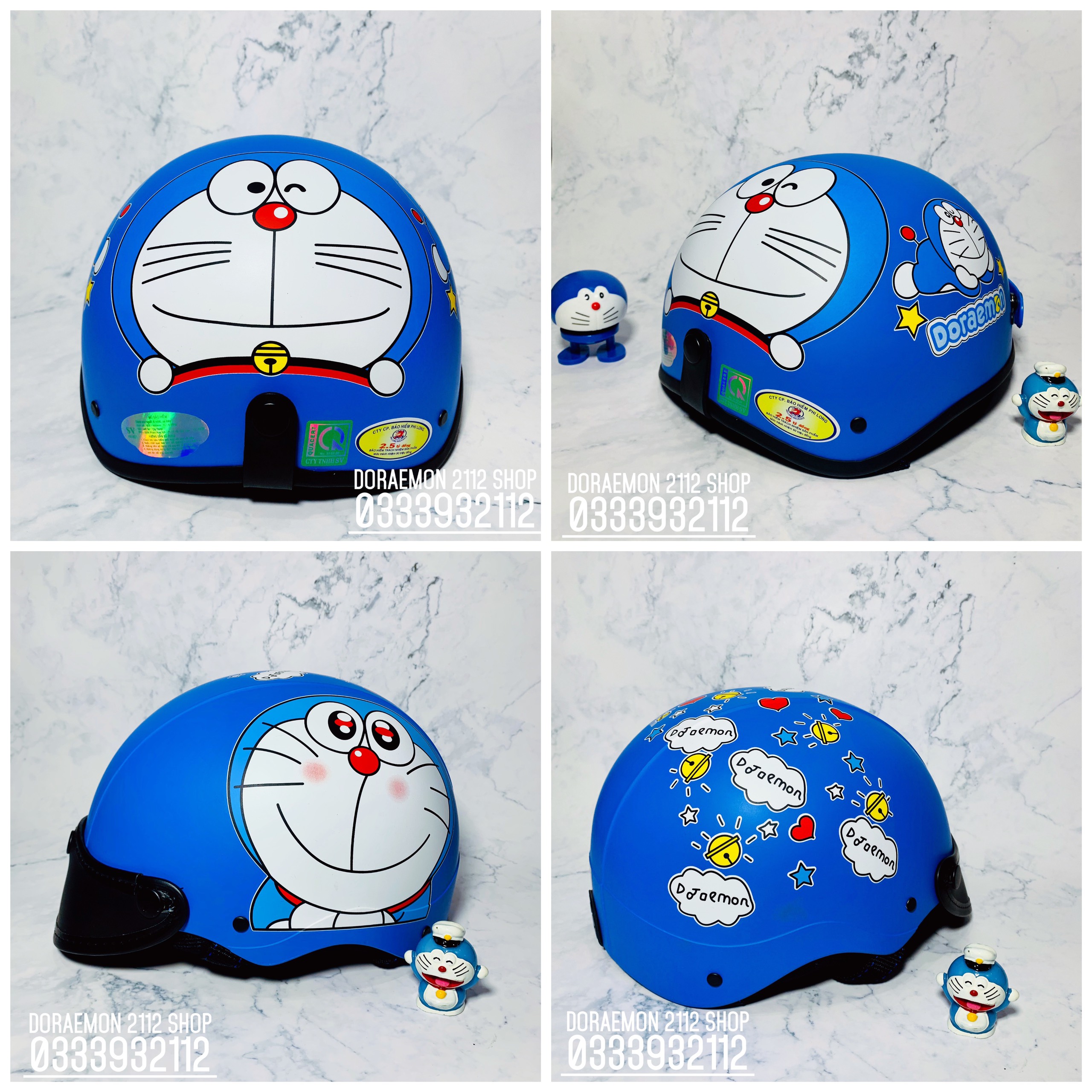 Nón, mũ bảo hiểm nửa đầu DORAEMON