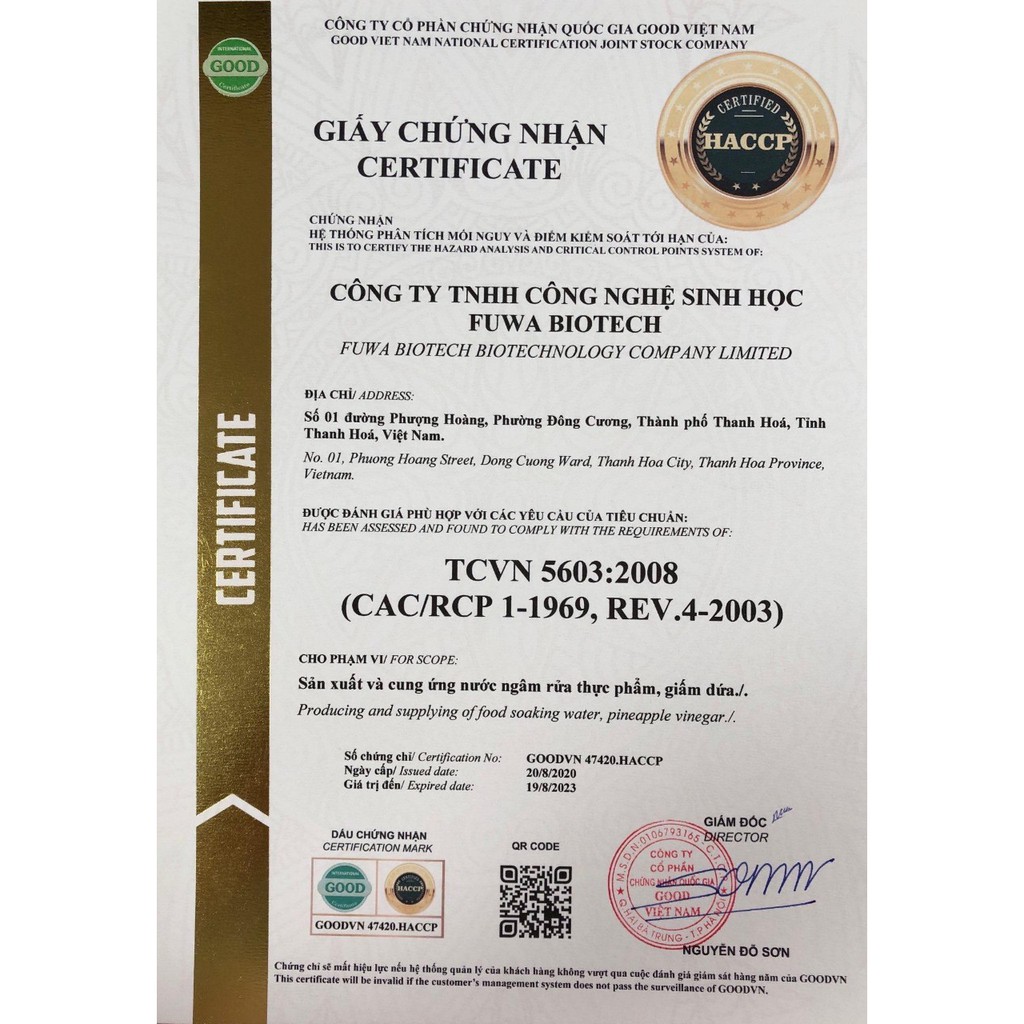 Nước Lau Sàn Fuwa-3E 1.8L
