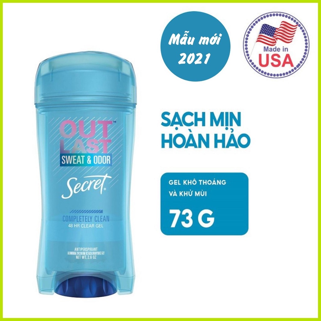 Lăn khử mùi nữ Secret Clear ɡel 73g