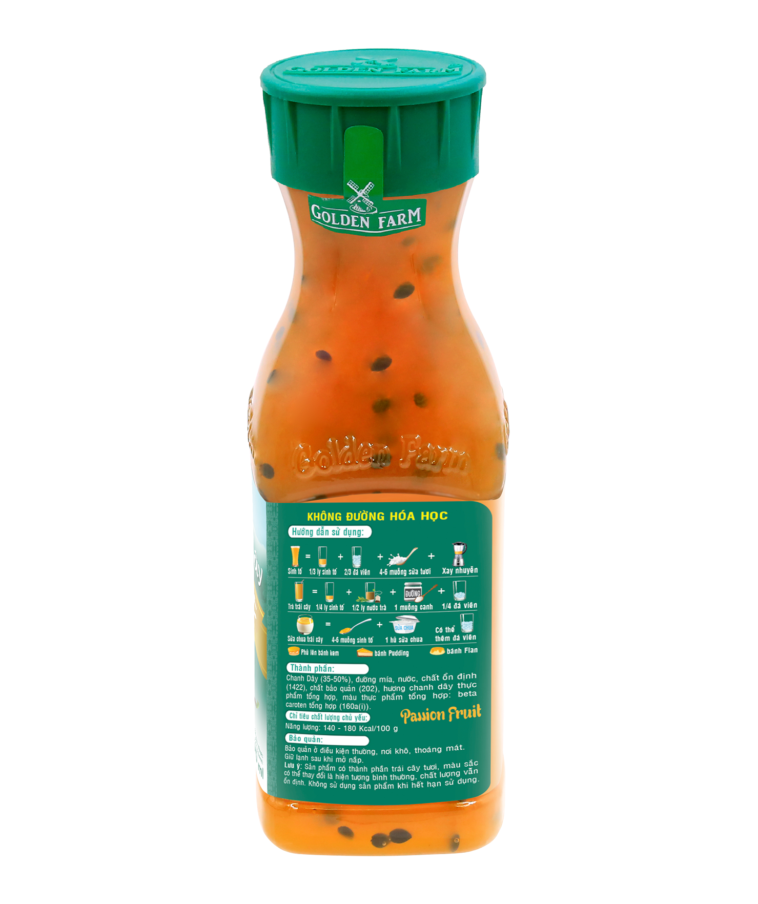 Sinh tố golden farm chai 500ml