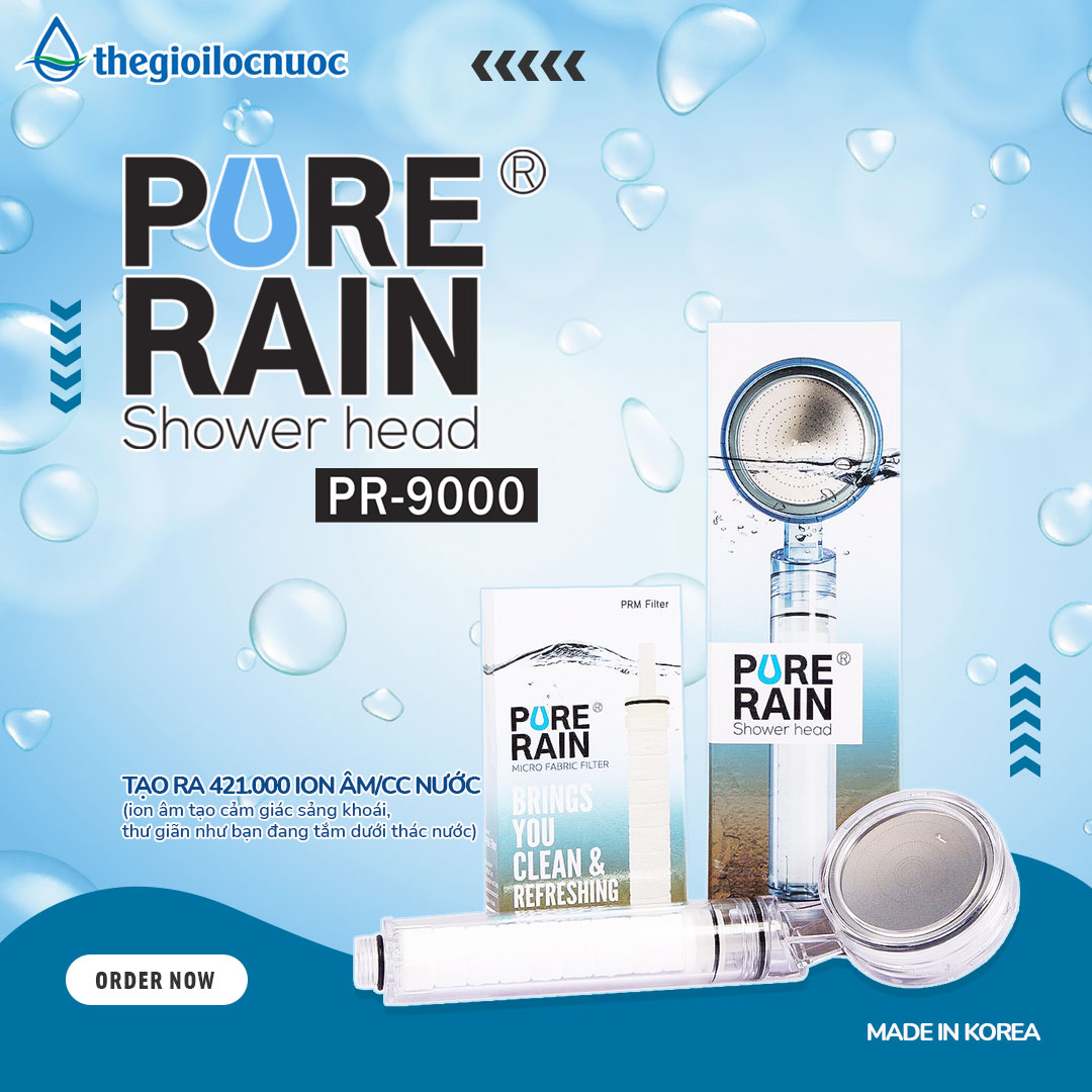 Vòi sen lọc nước đa chức năng pure rain