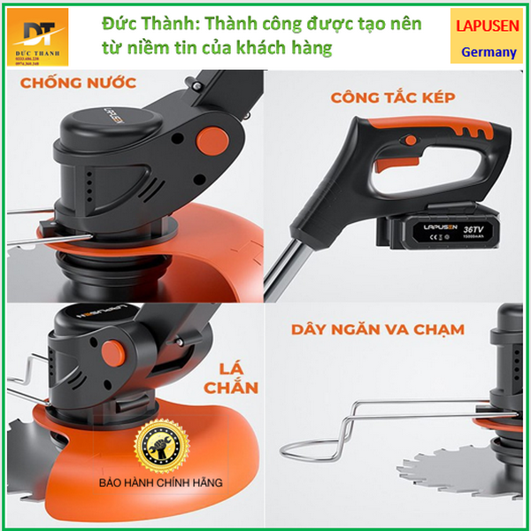 Máy cắt cỏ pin Lapusen 118V
