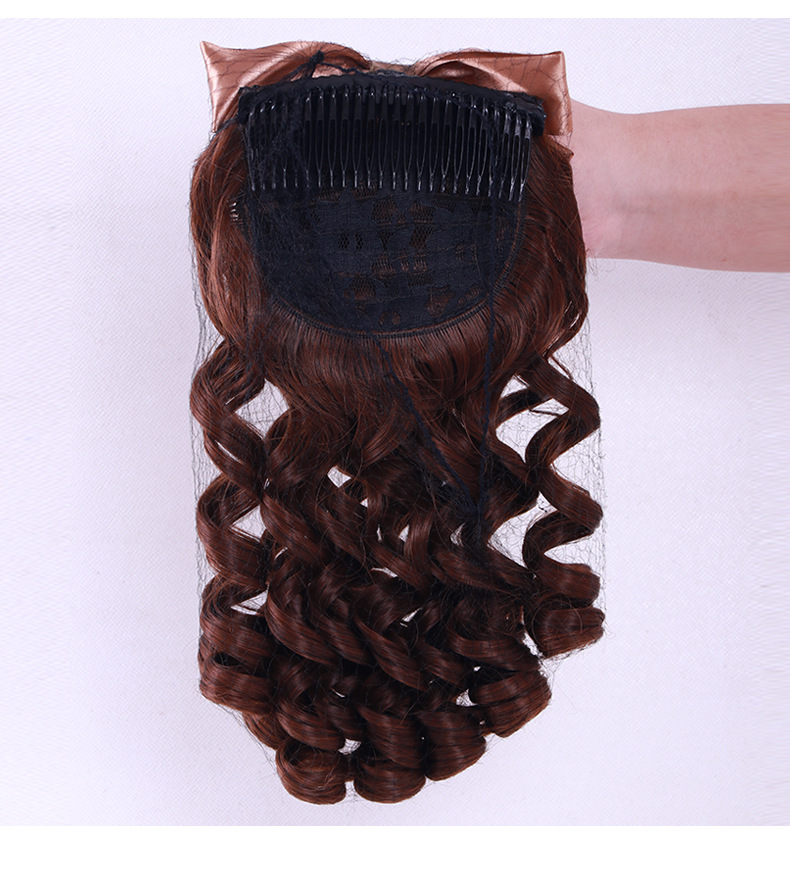 Tóc giả kẹp nơ trung niên B04 💖FREESHIP💖 tóc giả nữ, búi tóc giả, tóc giả hóa trang, tóc cổ trang Sỉ 60k