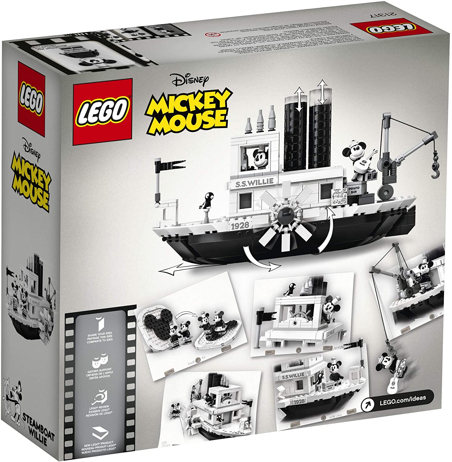 21317 Lego Ideas Disney Mickey Mouse Steamboat Willie