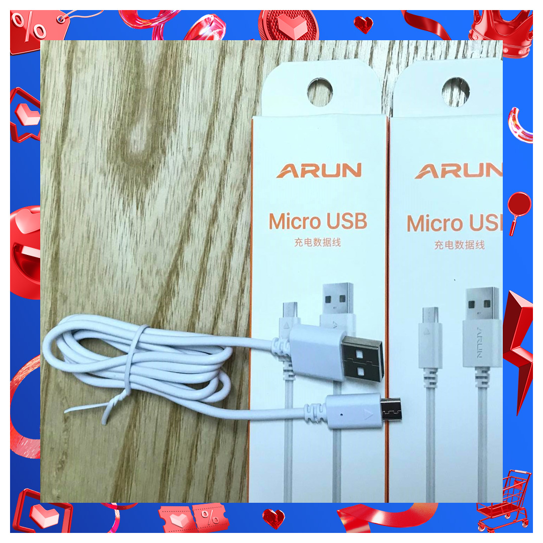 Cáp sạc ARUN 8600 chuẩn Micro USB Hàng chính hãng