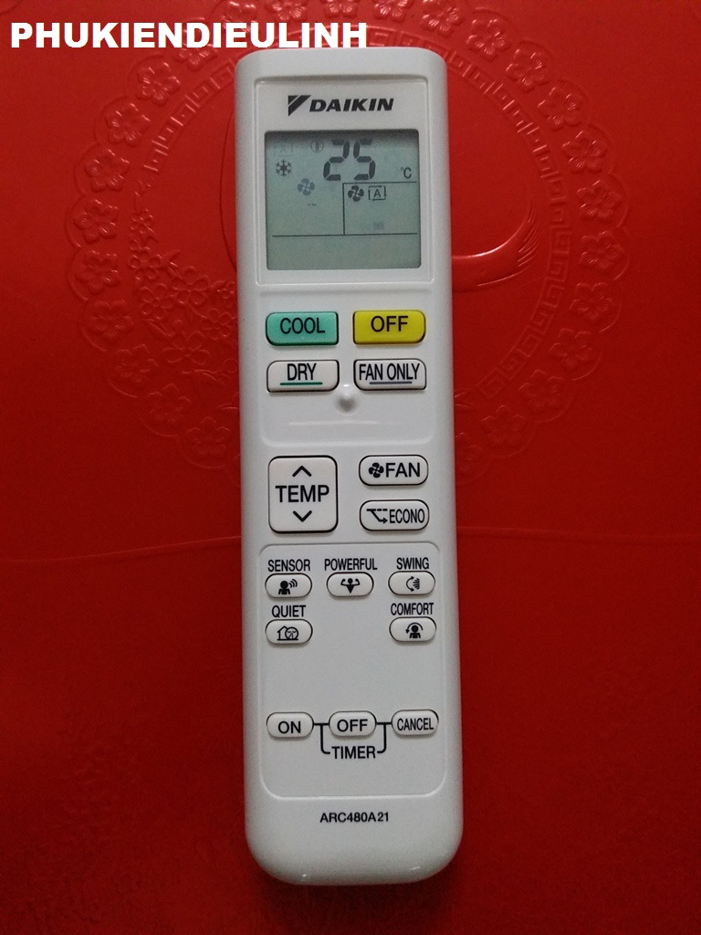 Điều khiển điều hòa daikin-arc480a21 chính hãng