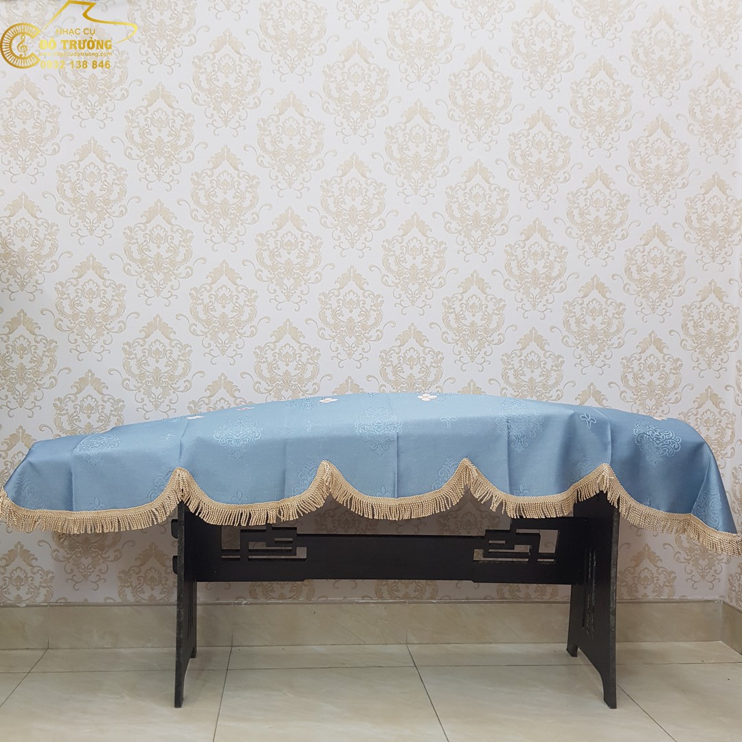 Khăn phủ đàn Guzheng Cổ Tranh Trung Quốc mẫu hoa đào