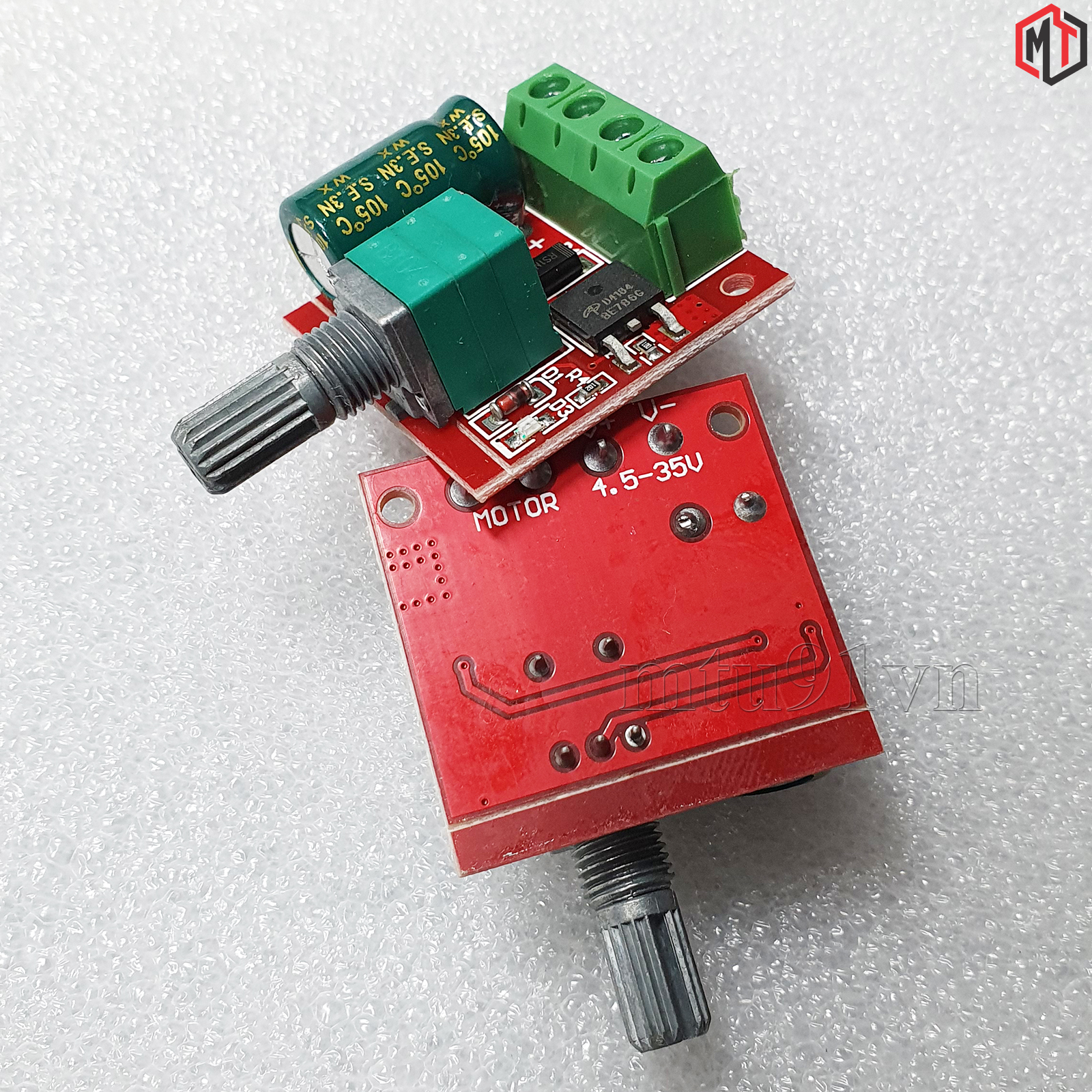 Mạch điều tốc động cơ mini PWM 5A 4.5v- 35v 90w (Led Dimmer)