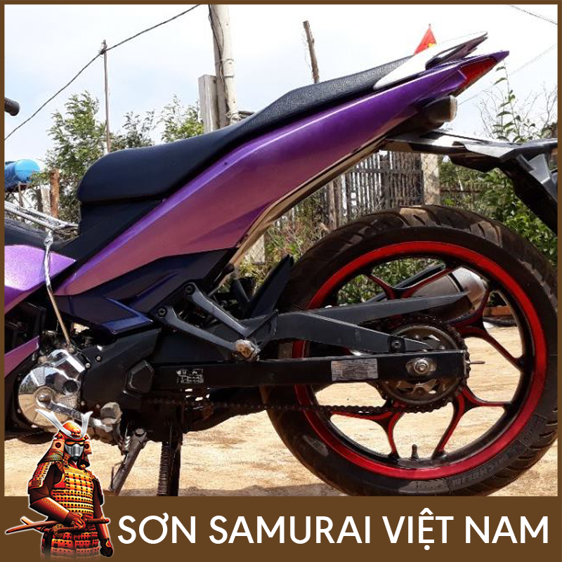 Sơn samurai tím đậm - Combo màu tím 1142 sơn xịt samurai