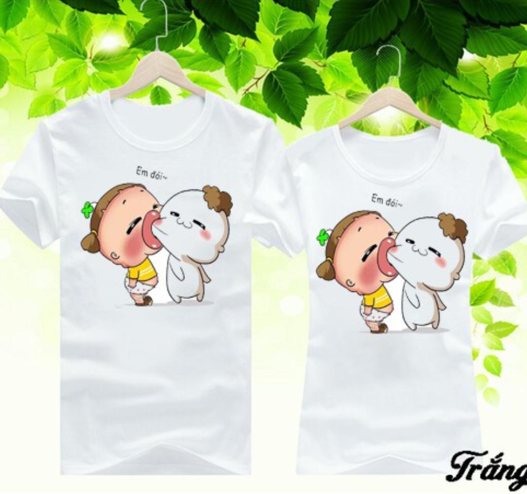 Áo đôi in hình Quỳnh ak em đói