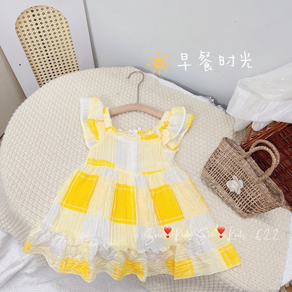 váy vải xốp nhăn cho bé 10-20kg