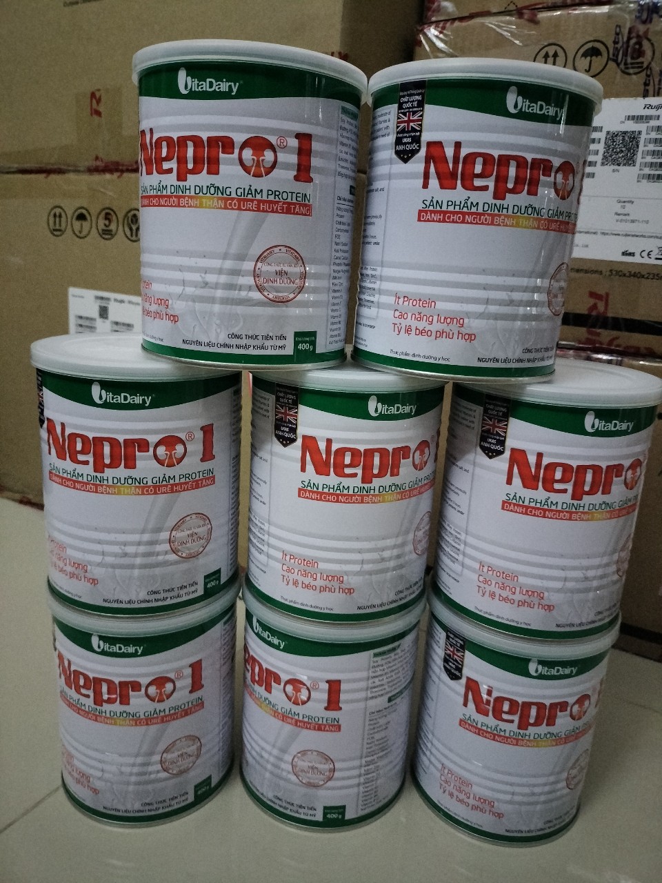 Sữa nepro 1 400G (Date mới nhất) - Dành cho người bệnh thận (Sản phẩm dinh dưỡng giảm Protein dành cho người bệnh thận)