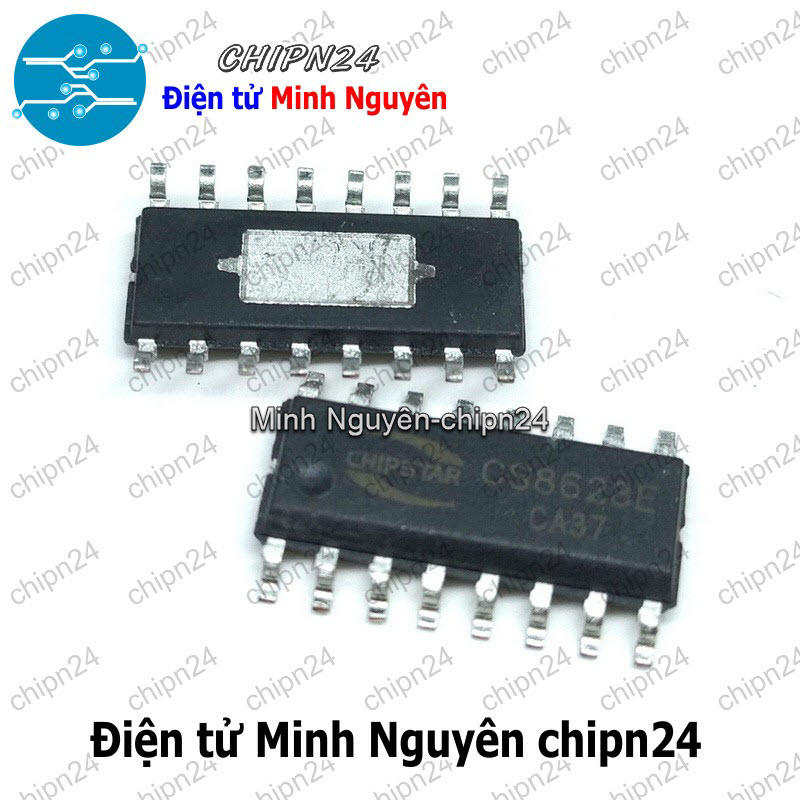 [1 con] (ST) IC Dán CS8623 SOP-16 Hàng Tốt (SMD) (25W Class D CS8623E 8623E 8623) - HH005933