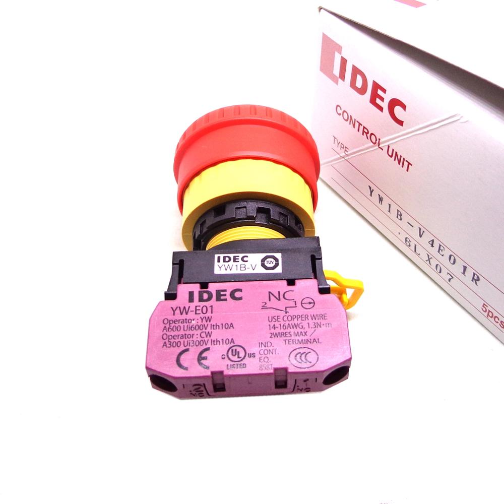 Nút ấn dừng khẩn phi 22 idec  YW1B-V4E11R TBD144
