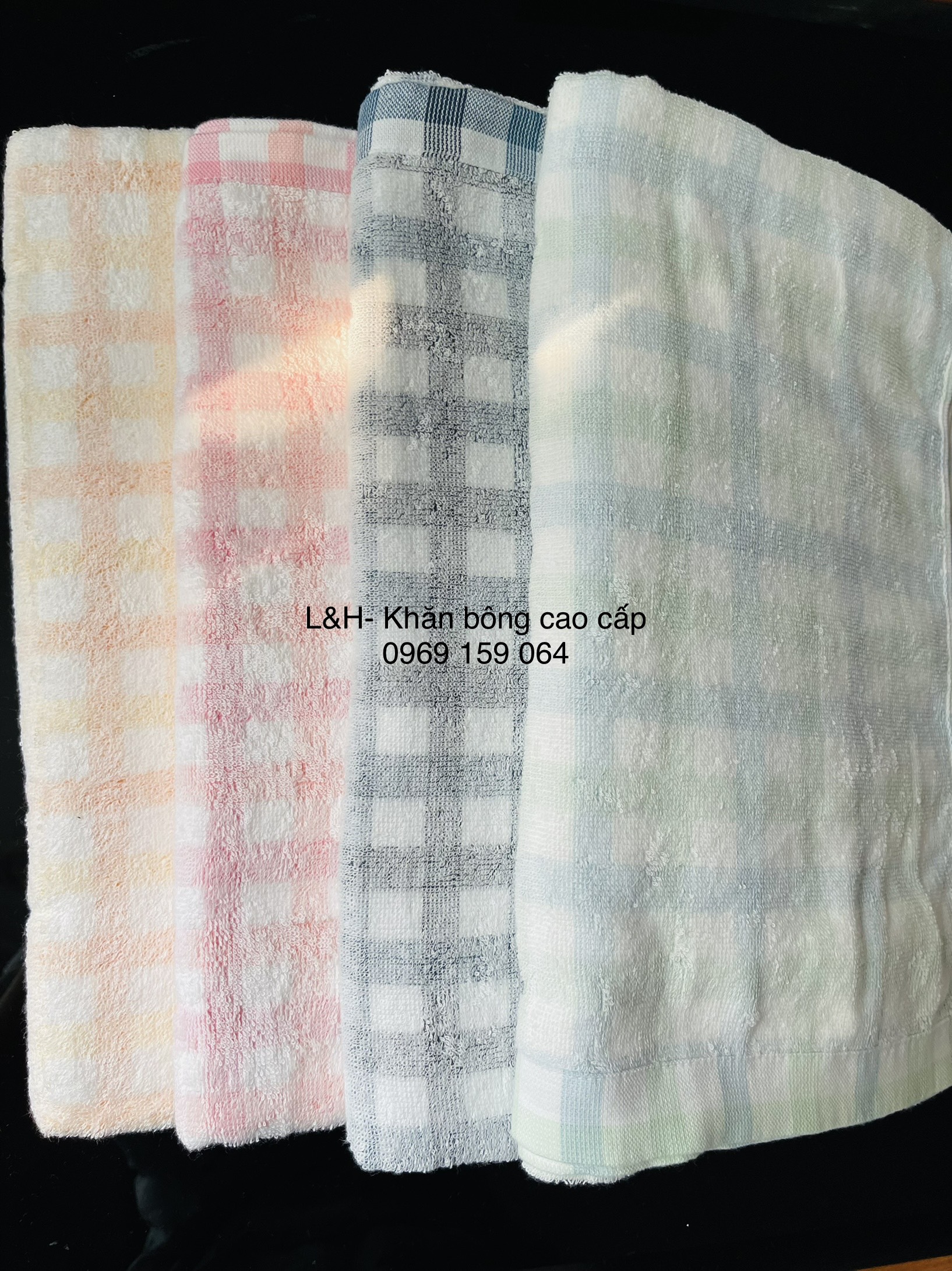 Khăn tắm Kẻ Nhật Muji, KT 70x140cm