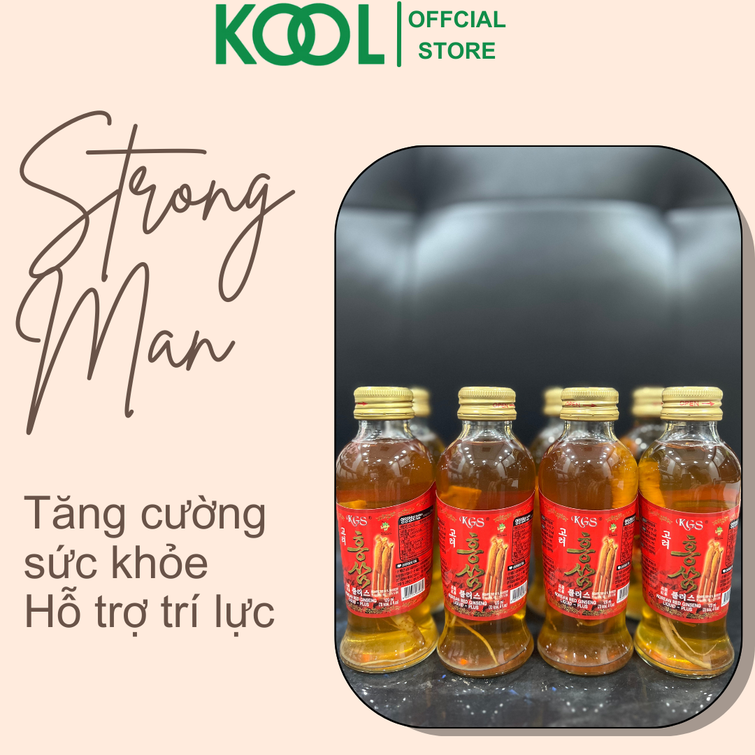 Chai Nước Uống Hồng Sâm ( Có Củ Sâm ) Cao Cấp Hàn Quốc G18 - chính hãng KGS