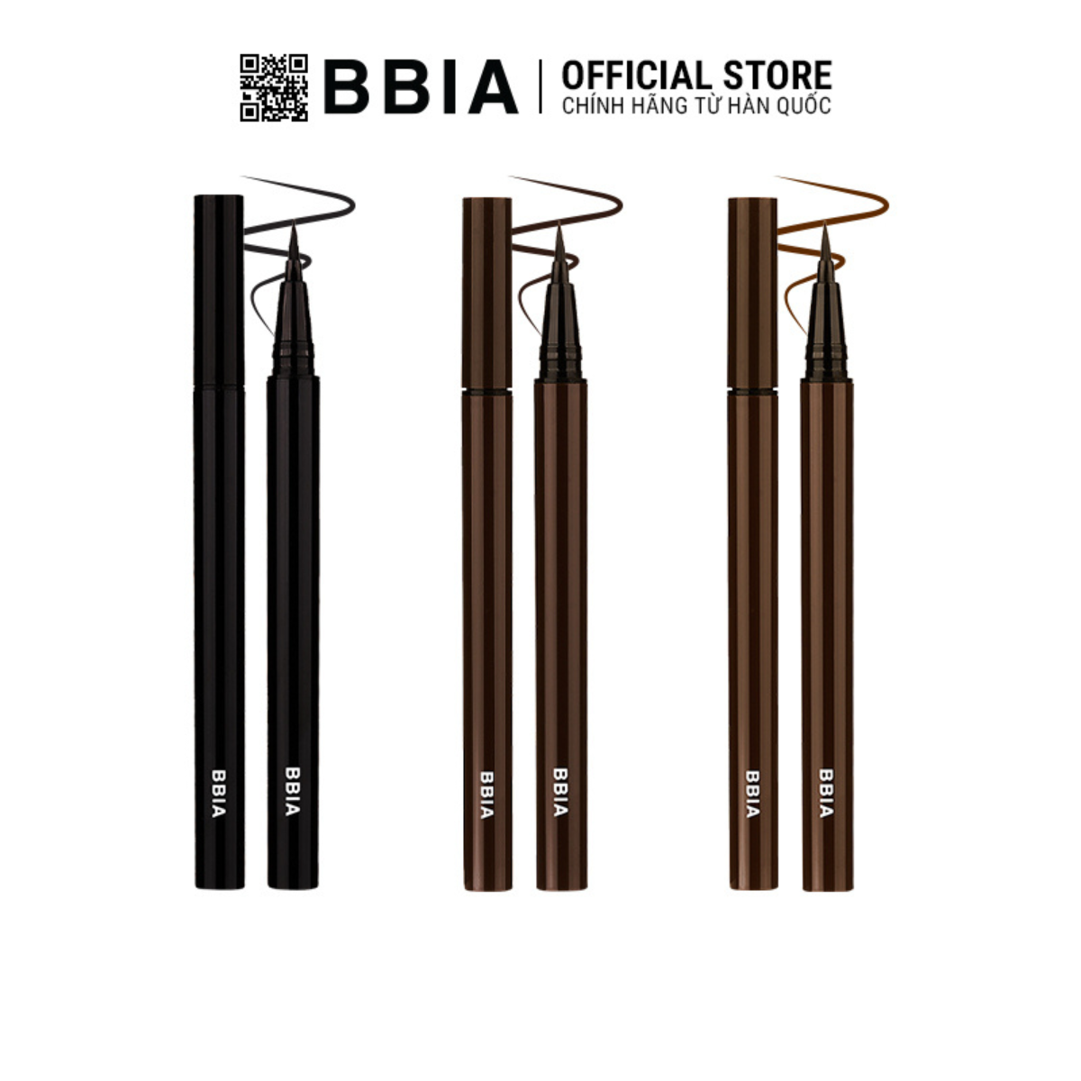 Kẻ mắt nước đều màu, chống nước, dễ tẩy trang BBIA Last Pen Eyeliner 0.6g