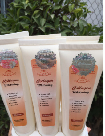 [Chính hãng] [Ảnh thật] sữa rửa mặt collagen whitening 701
