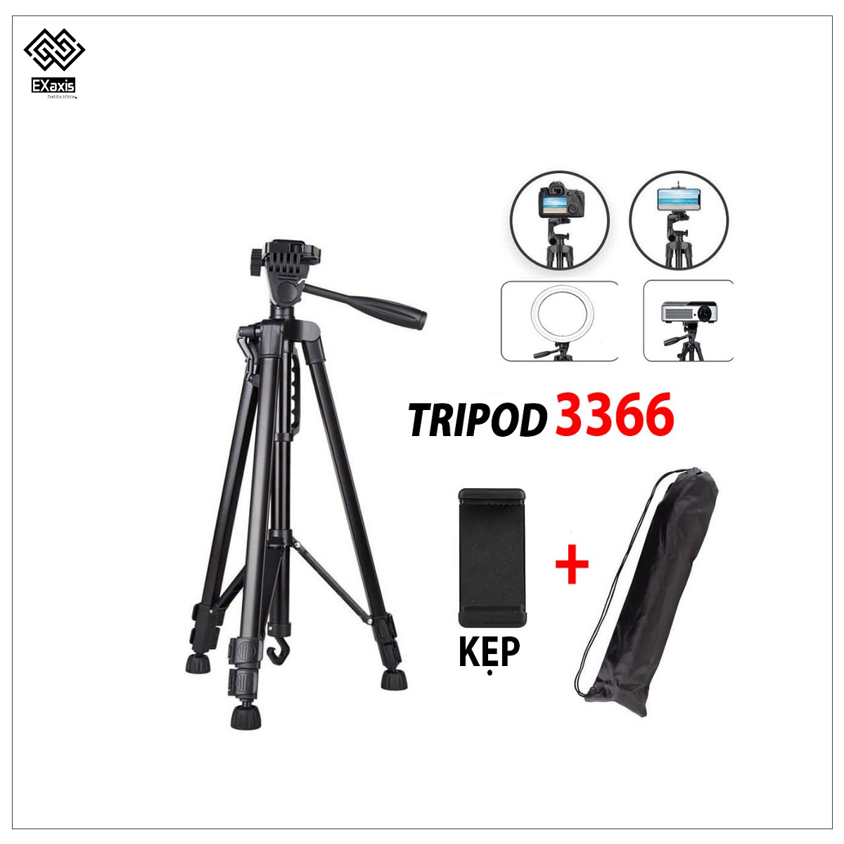Chân giá đỡ Tripod 3366 - Cao 150cm