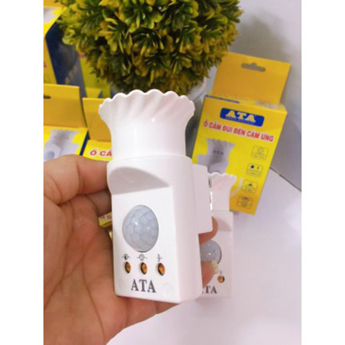 [HCM]Ổ cắm đui đèn cảm ứng ATA AT-193