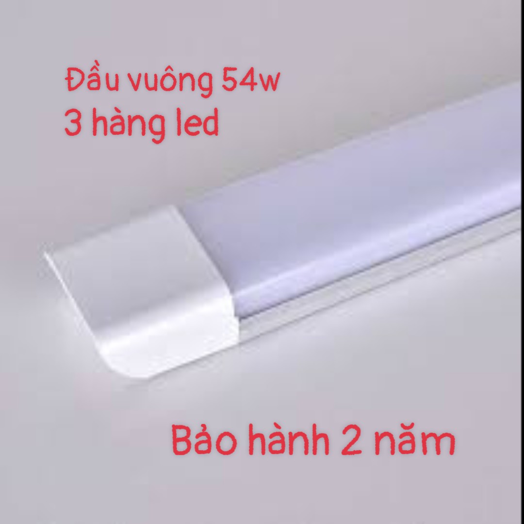 BỘ 02 bóng Tuýp led bán nguyệt đầu vuông siêu sáng 1,2m