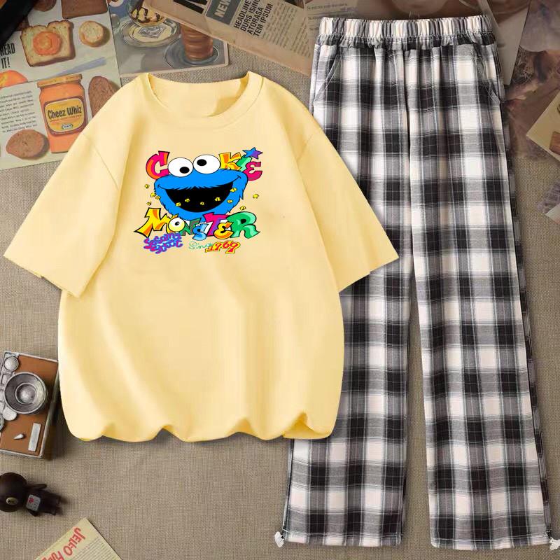 sét áo phông monter mặt xanh Cổ tròn chất Cotton