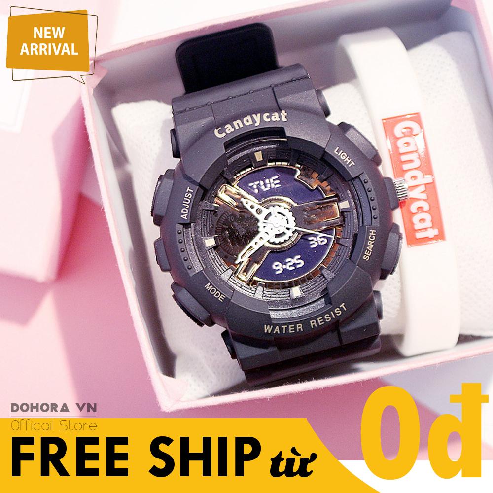 Đồng Hồ Thể Thao Nữ Candycat C12 Dây Cao Su Siêu Bền Thời Trang Hottrend 2019 Có Chống Nước