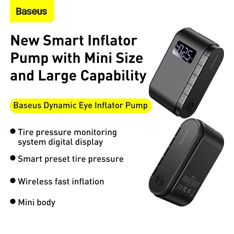 Máy bơm lốp xe hơi Baseus Dynamic Eye INFLATOR PUMP