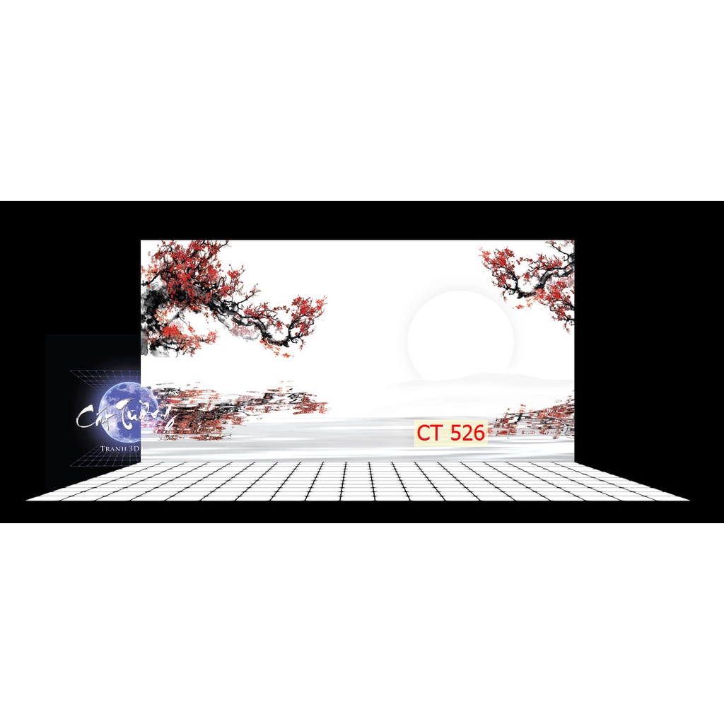 Tranh 3d dán bể cá thủy sinh, bể cá rồng