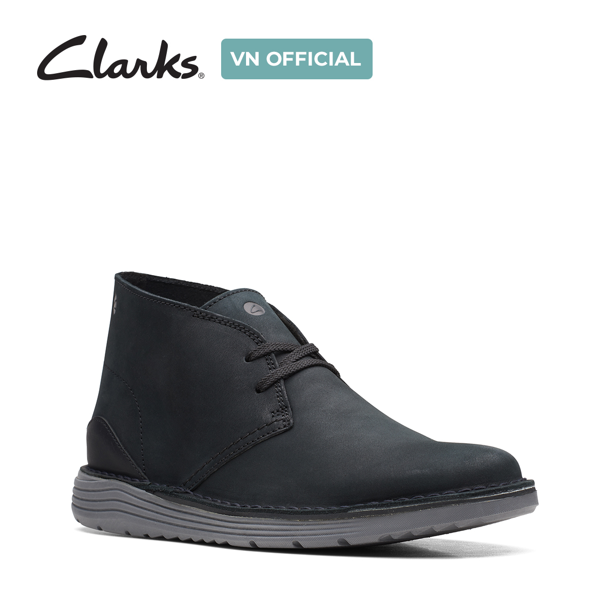 Giày Bốt Da Nubuck Nam Clarks - Brahnz Mid