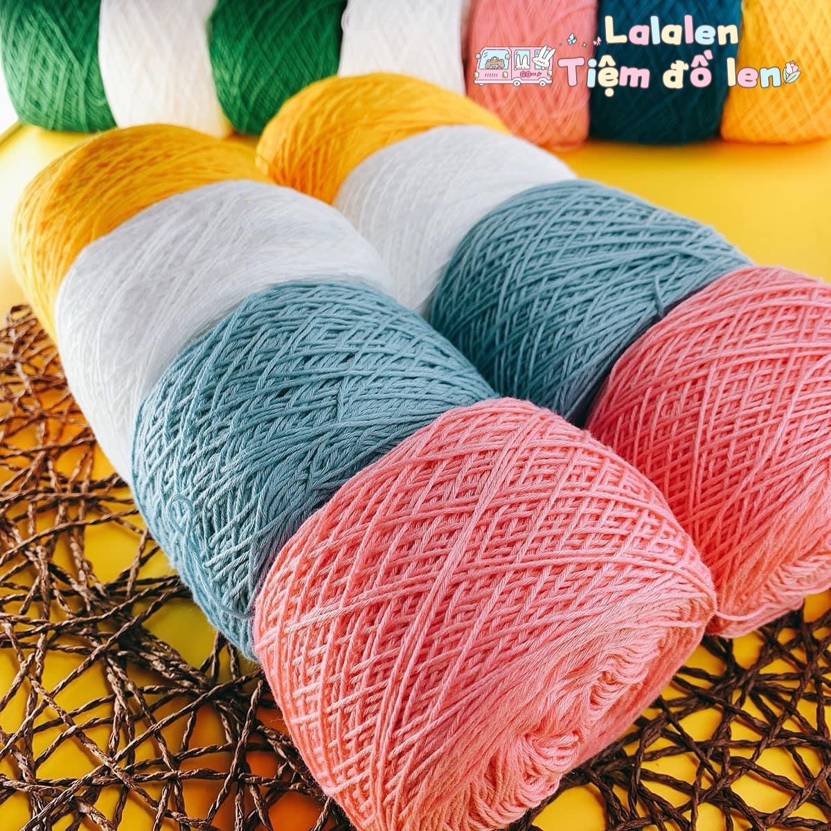 Sợi Cotton Việt Nam Cuộn 100gr (Mã 01-50)