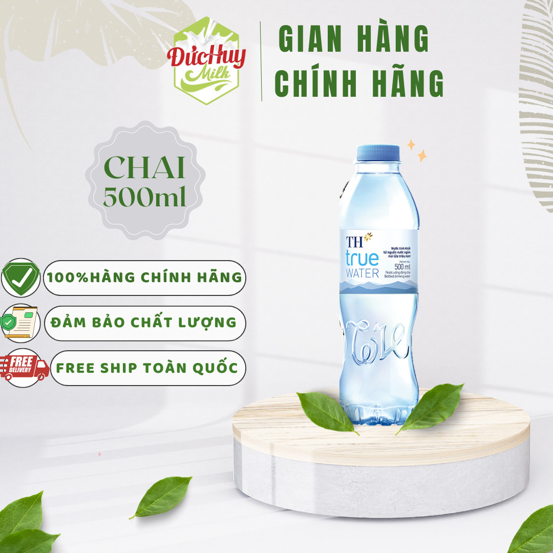 Nước suối TH True Water chai 500ml / 1500ml
