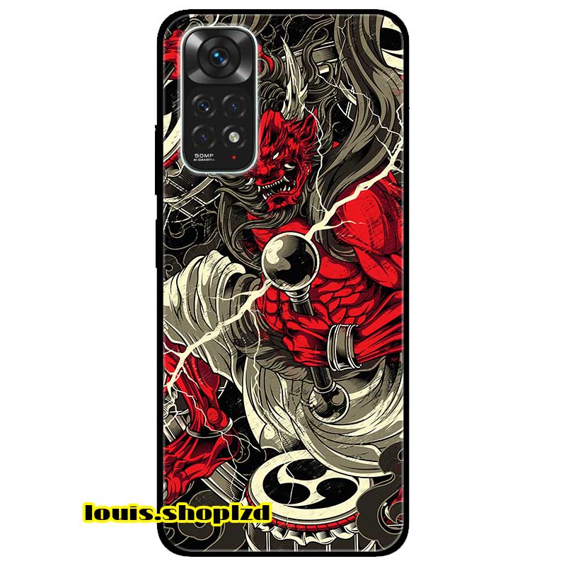 Ốp lưng dành cho xiaomi redmi note 11 4g mẫu quỷ đỏ