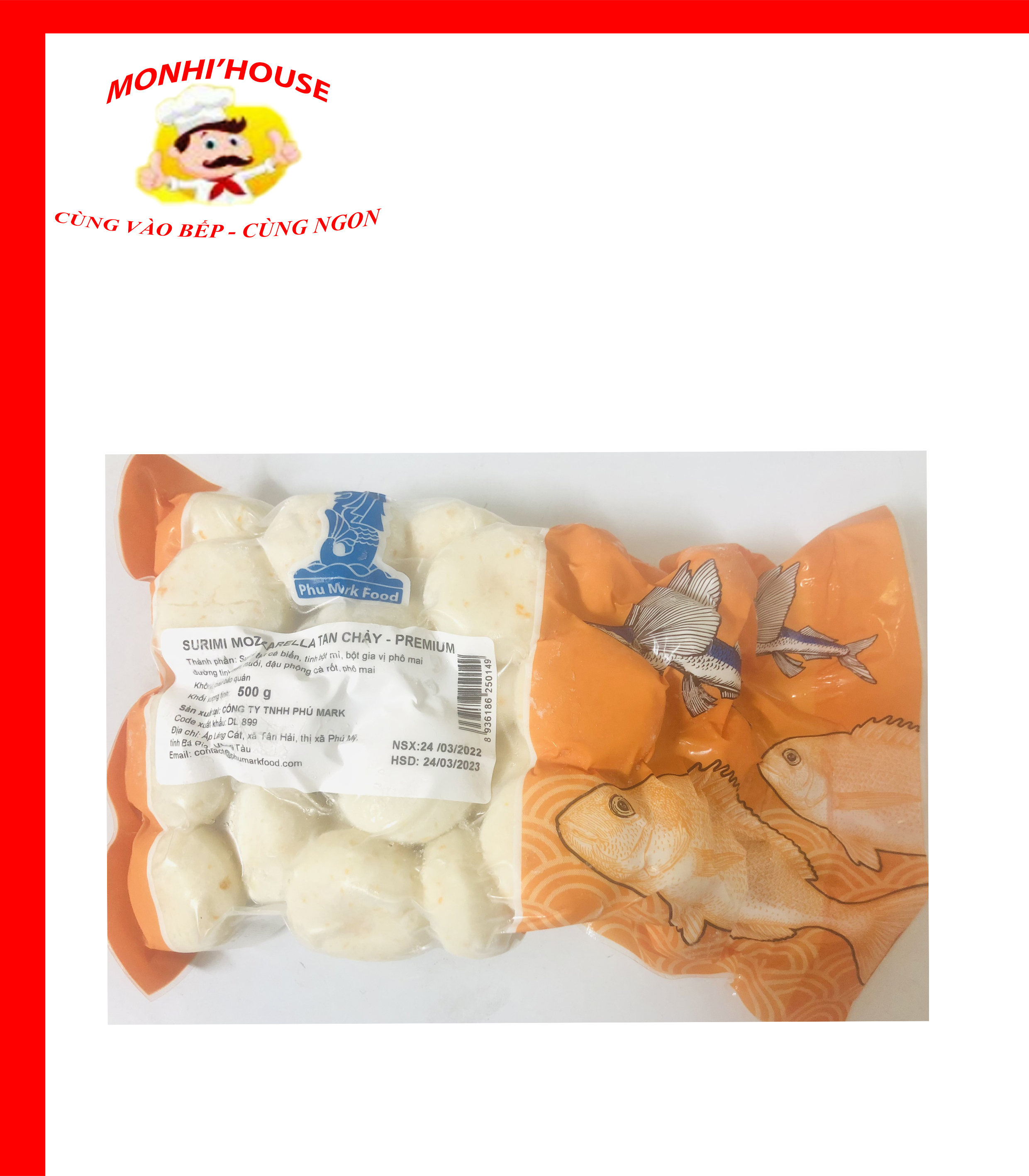 100g Cá Viên Nhân Phô Mai Phumark hấp dẫn