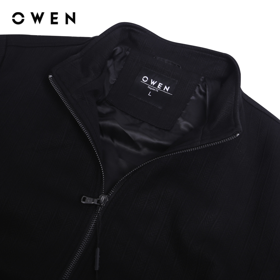 OWEN - Jacket Regular Fit JK231605 màu Đen chất liệu Polyester