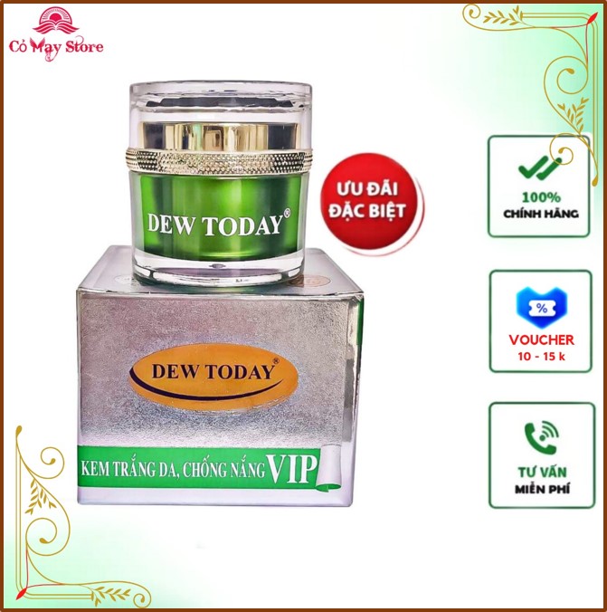 [HCM]Mỹ phẩm vip Dew today - Kem dưỡng trắng, chống nắng, giữ ẩm, giúp bạn tự tin tỏa sáng ( 10g ) - Cỏ May Store