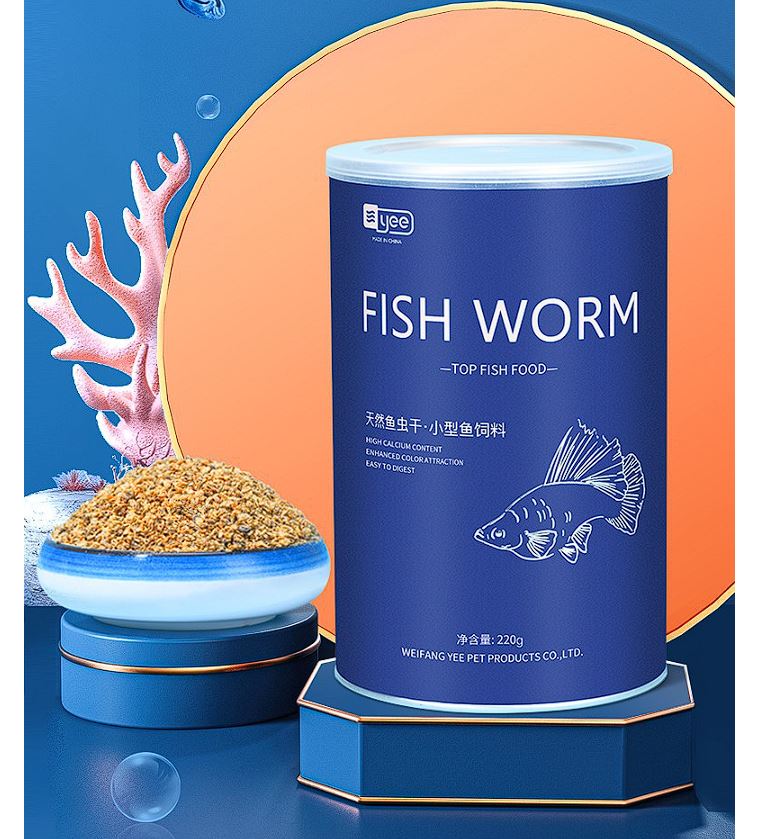 Bobo sấy khô bổ dưỡng cho cá hạt 1mm (lon 500ml)
