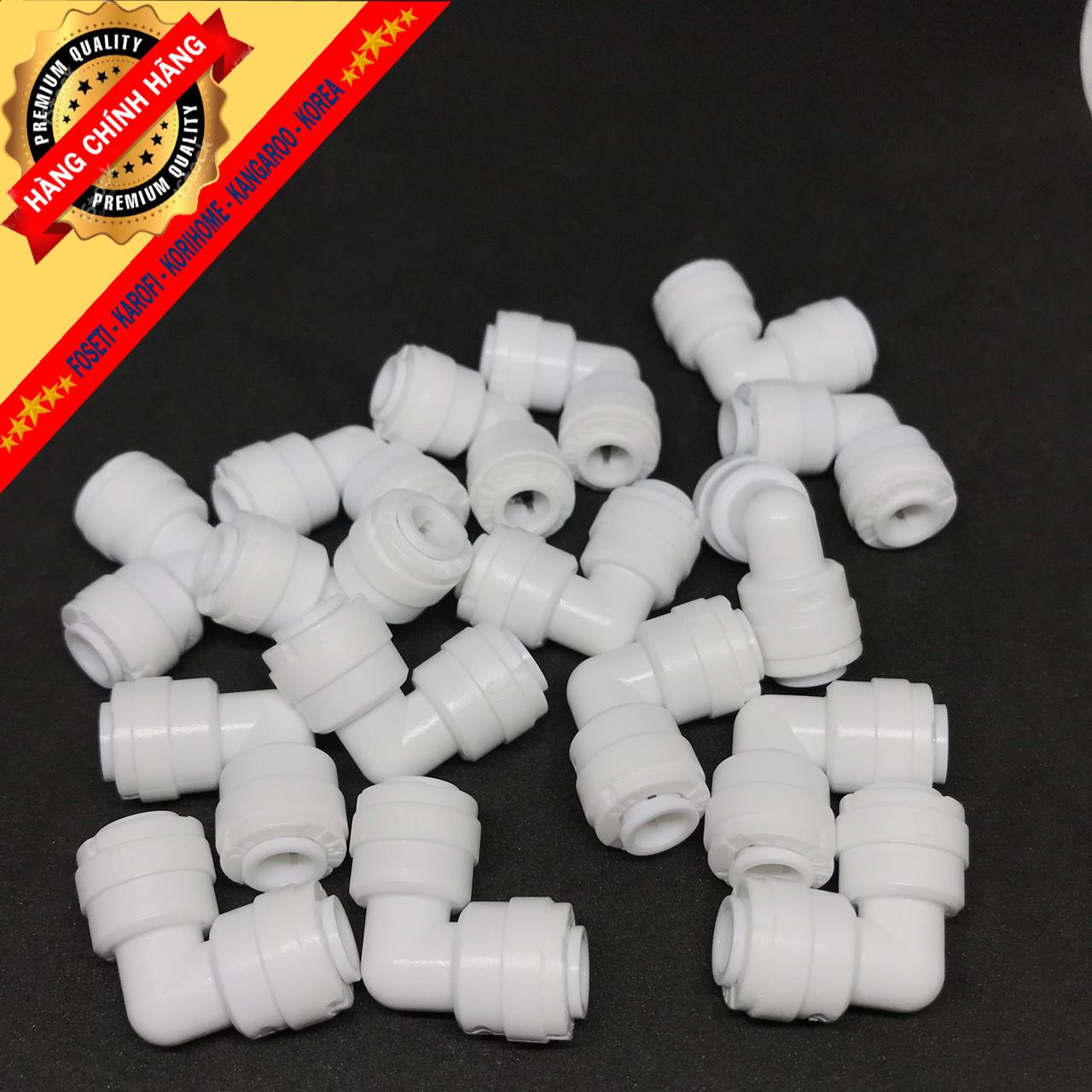 Cút nối nhanh 2 đầu cút góc đầu ra phi 6