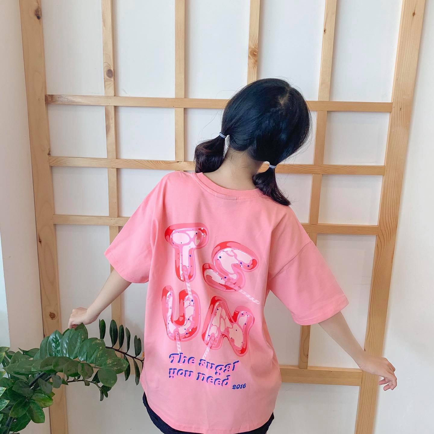 Áo thun TSUN Candy Tee-Pink unisex nam nữ