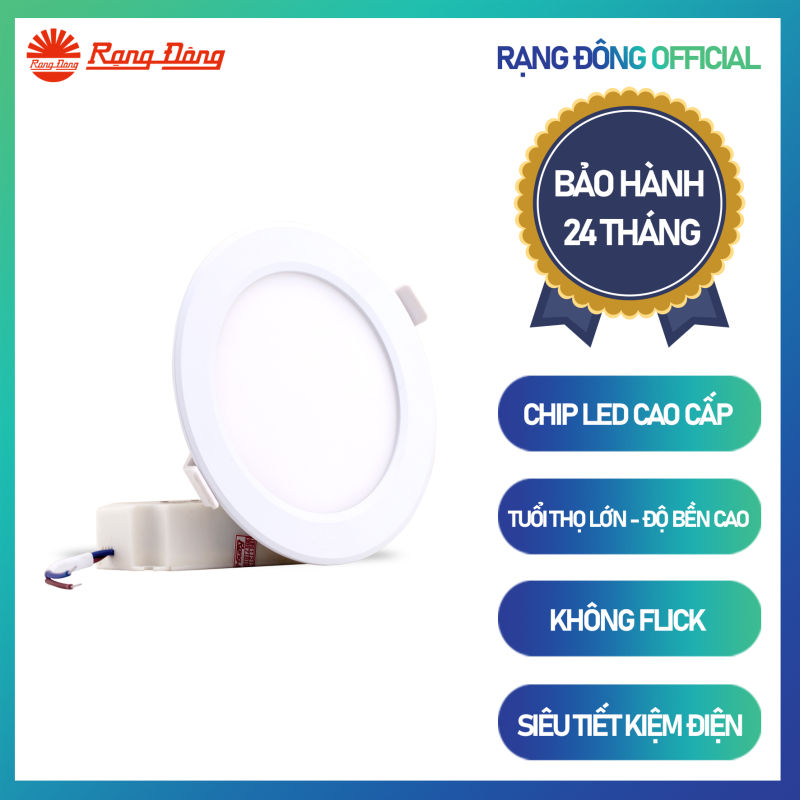 Đèn LED Panel tròn đổi màu PT04 DM 110/6W Chính hãng Rạng Đông Siêu tiết Kiệm diện Dễ dàng lắp đặt Cho dải ánh sáng đẹp