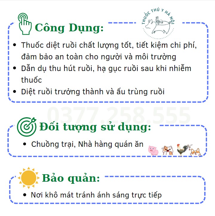 Thuốc Diệt Ruồi Cấp Tốc, An Toàn, Hiệu Quả, Tiết Kiệm Chi Phí