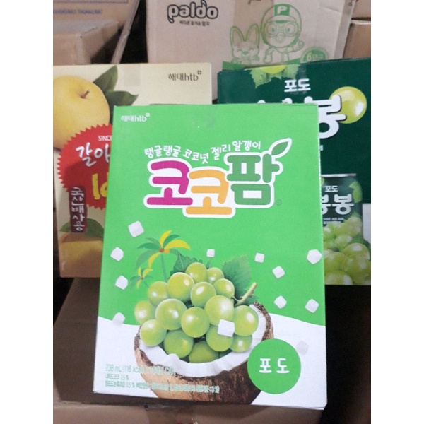 Nước Ep Nho/Lê Hàn Quốc Haitai lon 238ml