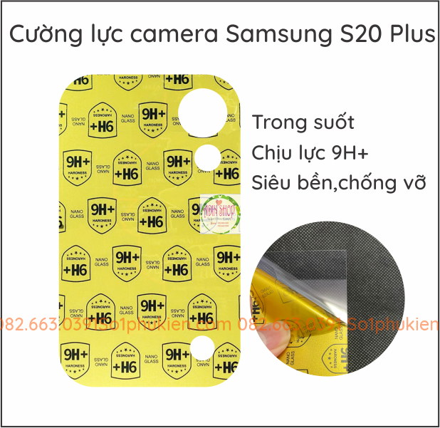Miếng dán cường lực bảo vệ camera cho samsung galaxy s20 ultra note 10 s10 lite plus