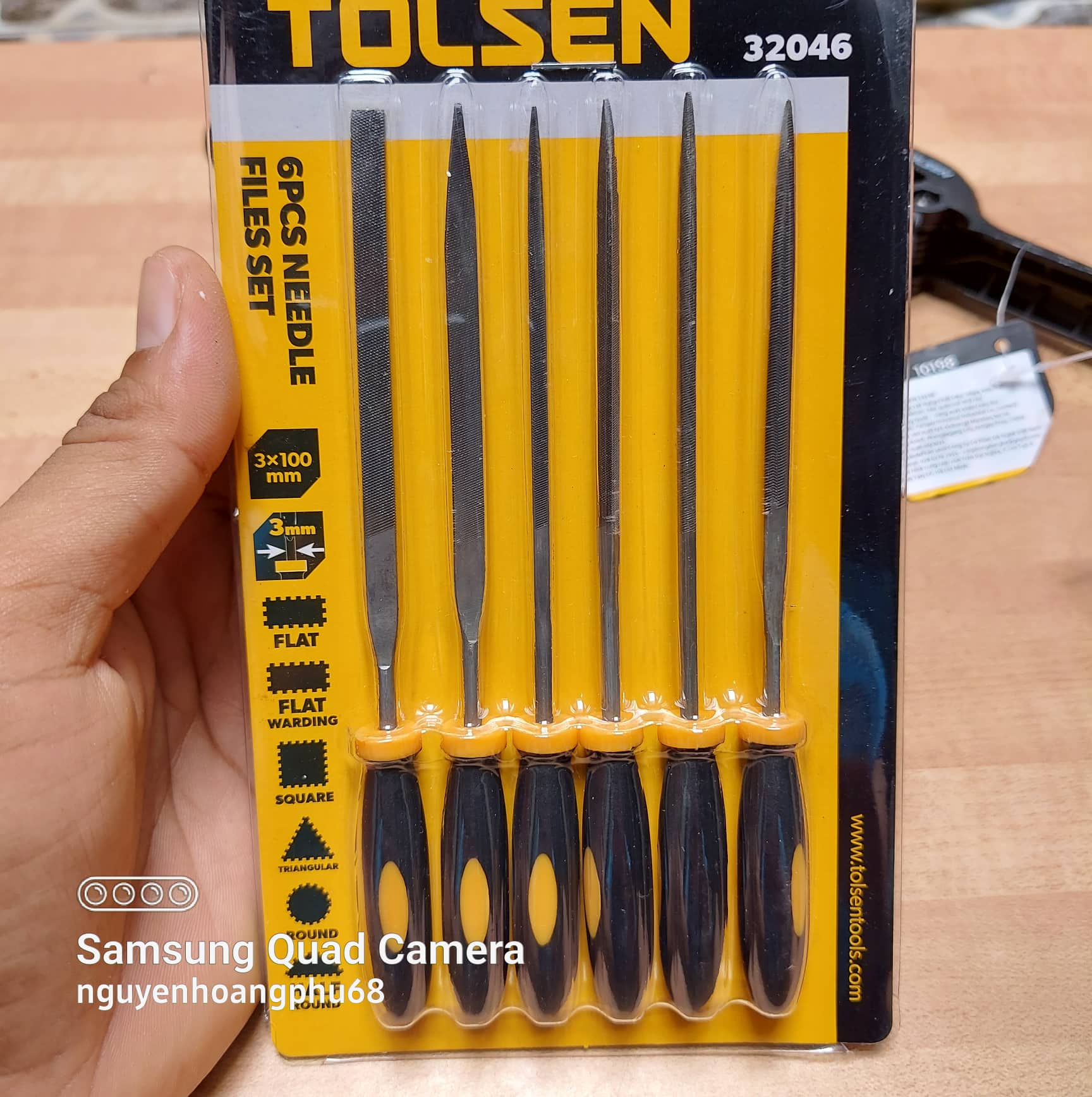 bộ 6 mũi dũa kim loại mini tolsen