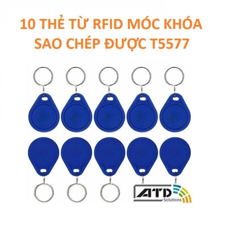 [HCM]10 cái thẻ từ RFID móc khóa sao chép được T5577 Thẻ RFID móc khóa T5577 Thẻ RFID móc khóa 125Khz sao chép được