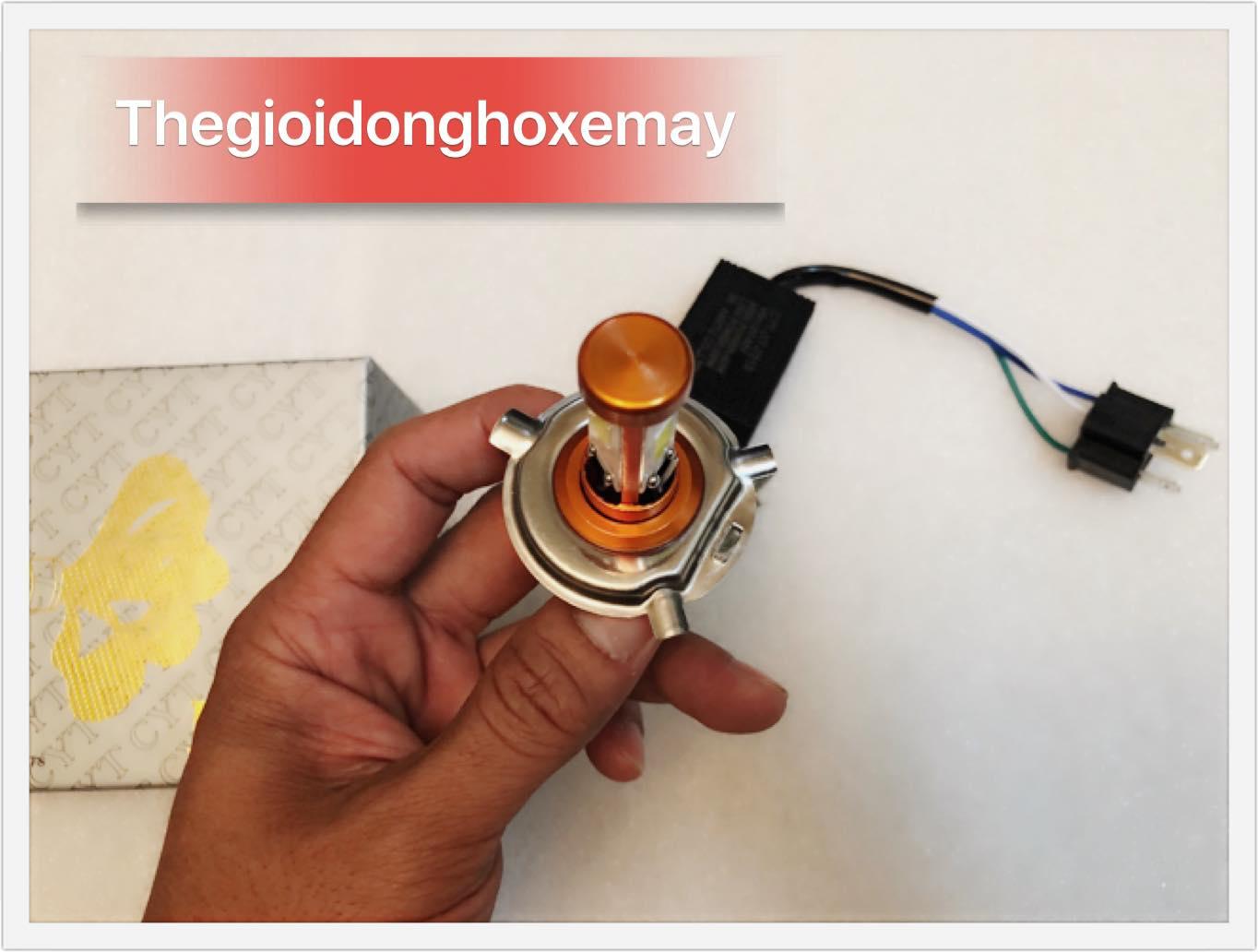 Đèn Pha Led CYT xịn - Chân H4 -3 Tim